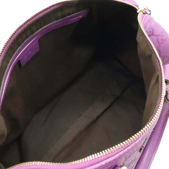 GUCCI Guccissima handbag in leather and purple, 265697 - Picture 7 of 9